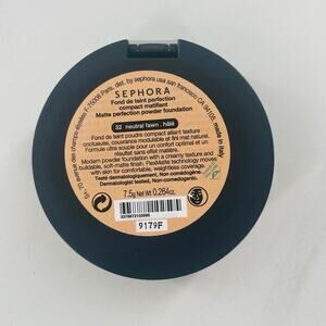 NEW SEALED Sephora 32 Neutral Fawn Matte Perfection Powder Foundation Compact